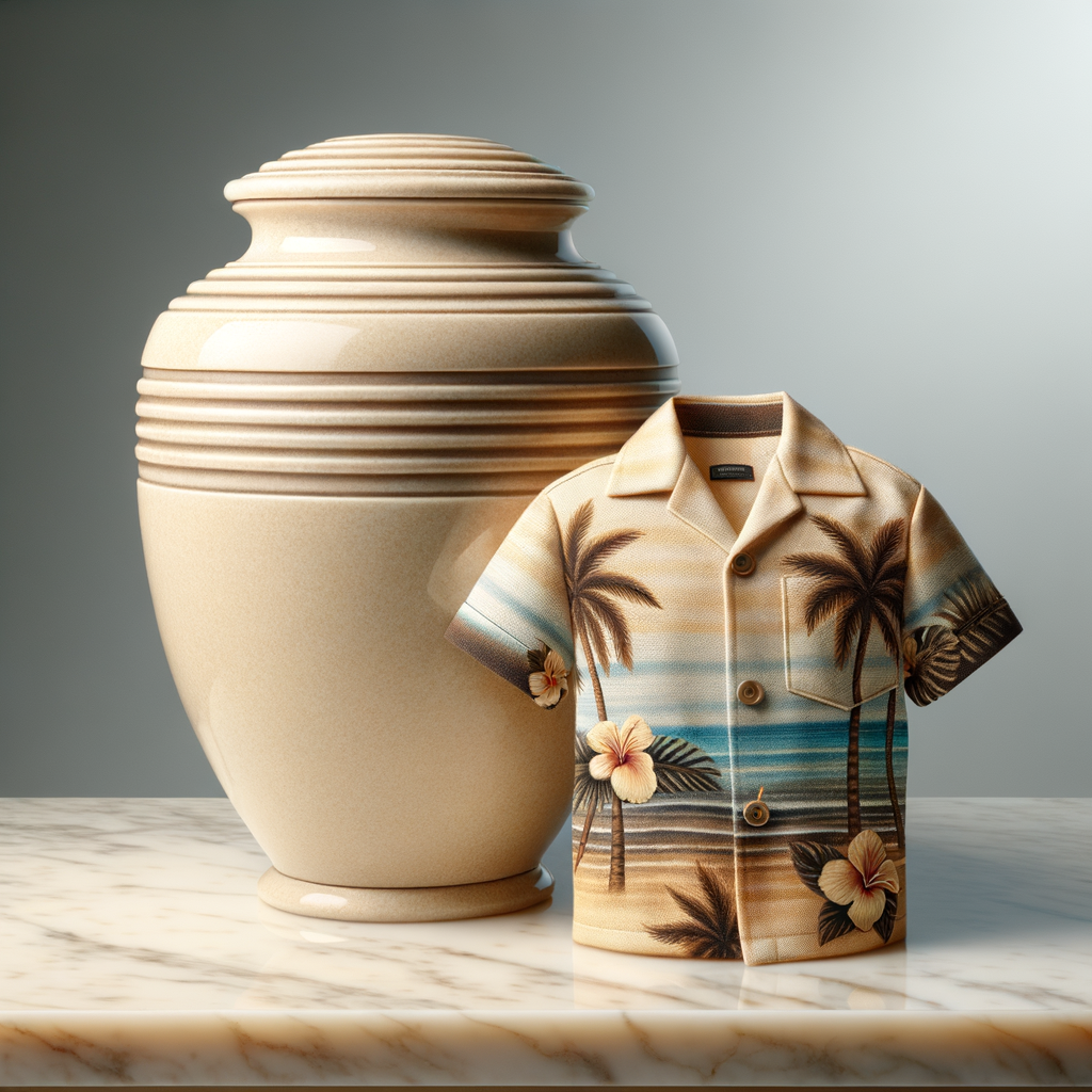 Custom personalized urn outfit