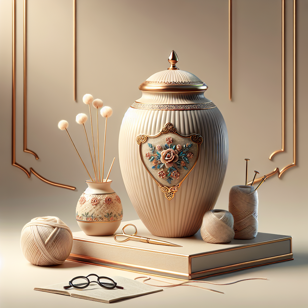 Custom grandmother's apron urn outfit